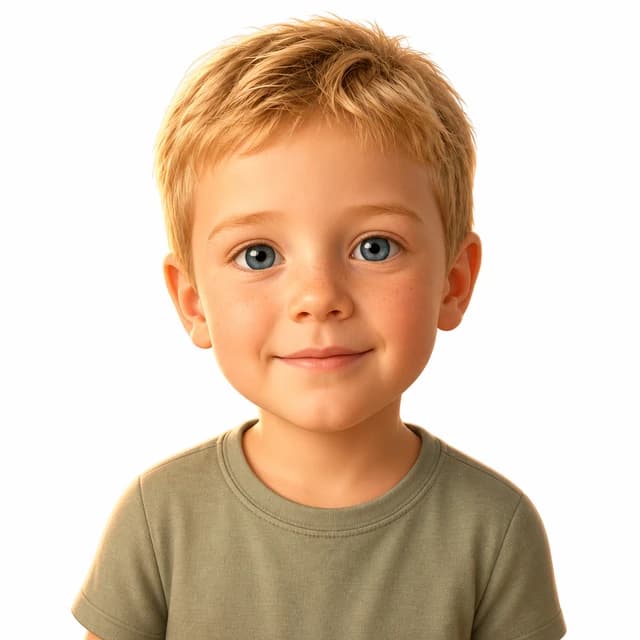 The character we painted of Liam